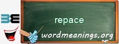 WordMeaning blackboard for repace